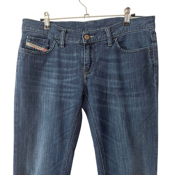 Diesel Womens 29 Liv Jeans Slim Straight Low Rise Dark Blue Stretch Y2K - Picture 5 of 10